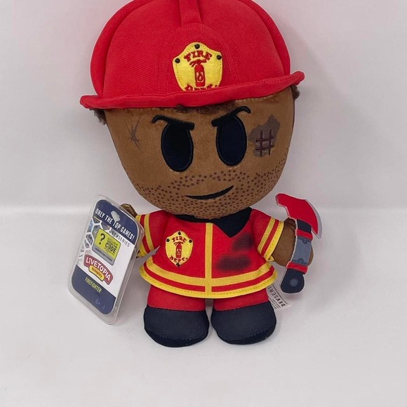roblox Other - Jazwares Roblox Livetopia Roleplay Firefighter Plush with Virtual Item Code NWT